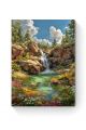 Алмазная мозаика на подрамнике «Горный ручей» 50x40 см