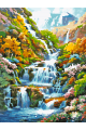 Картина по номерам на подрамнике «Водопад» 25x20 см