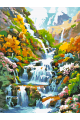 Картина по номерам без подрамника «Водопад» 25x20 см