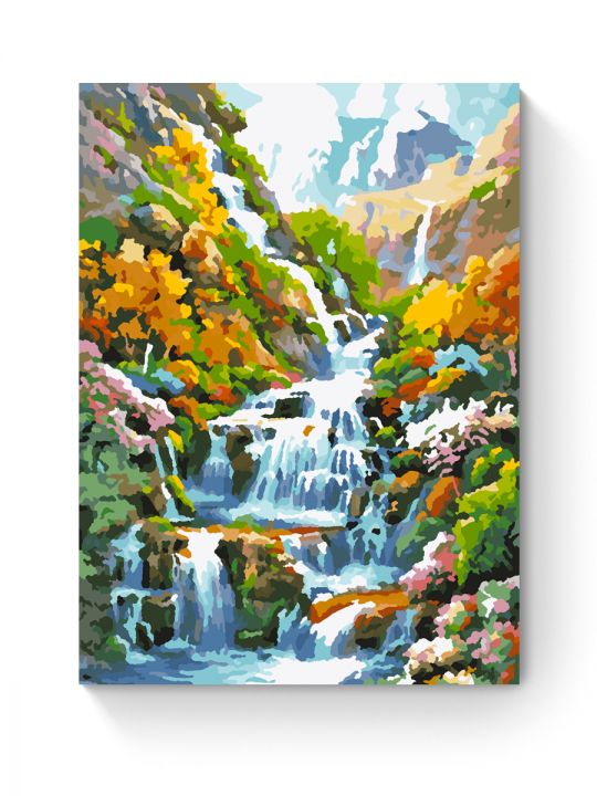 Картина по номерам на подрамнике «Водопад» 25x20 см