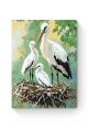 Картина по номерам на подрамнике «Аисты» 35x25 см