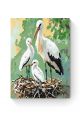 Картина по номерам на подрамнике «Аисты» 25x20 см