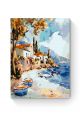 Картина по номерам на подрамнике «Домик у моря» 25x20 см