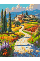 Картина по номерам на подрамнике «Виды Тосканы» 35x25 см