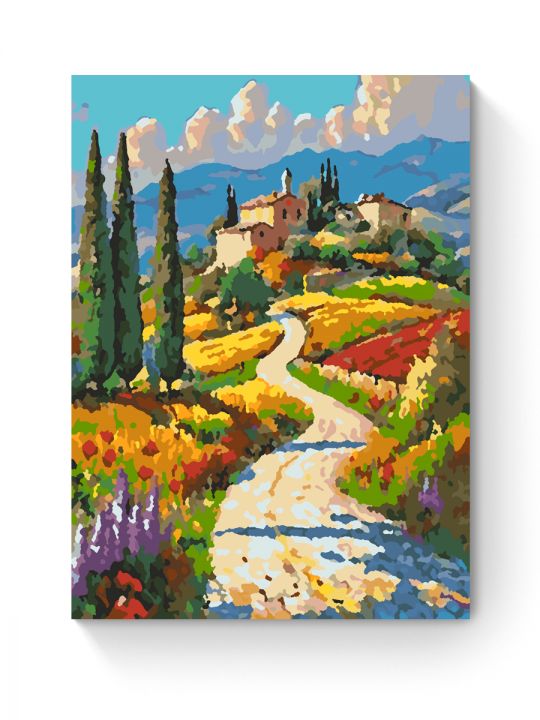 Картина по номерам на подрамнике «Виды Тосканы» 25x20 см