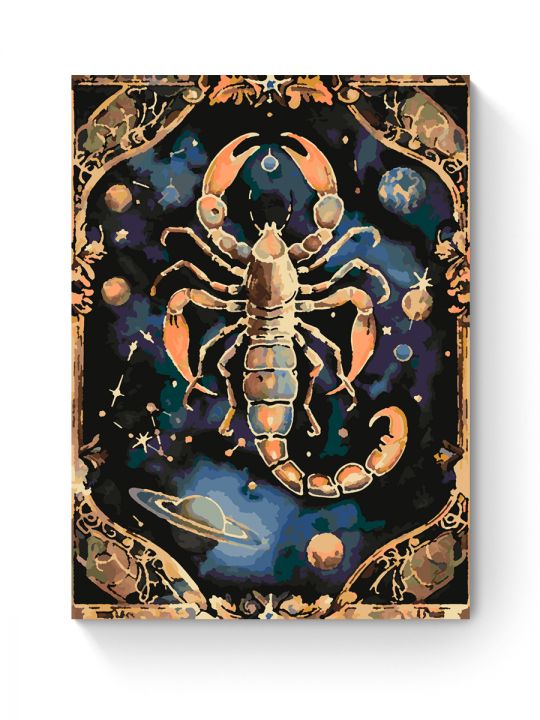 Картина по номерам на подрамнике «Скорпион» 35x25 см