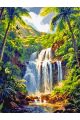 Картина по номерам без подрамника «Водопад» 130x100 см