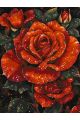 Картина по номерам без подрамника «Красные розы» 130x100 см
