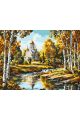 Картина по номерам без подрамника «Любимая осень» 130x100 см