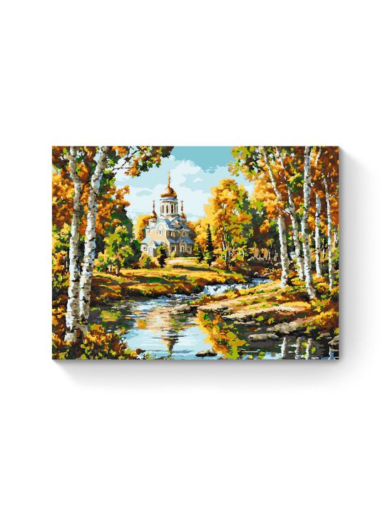 Картина по номерам на подрамнике «Любимая осень» 80x60 см