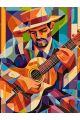 Картина по номерам без подрамника «Гитарист» 130x100 см