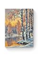 Картина по номерам на подрамнике «Березы у воды» 90x70 см