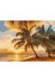 Картина по номерам без подрамника «Райский вид» 130x100 см