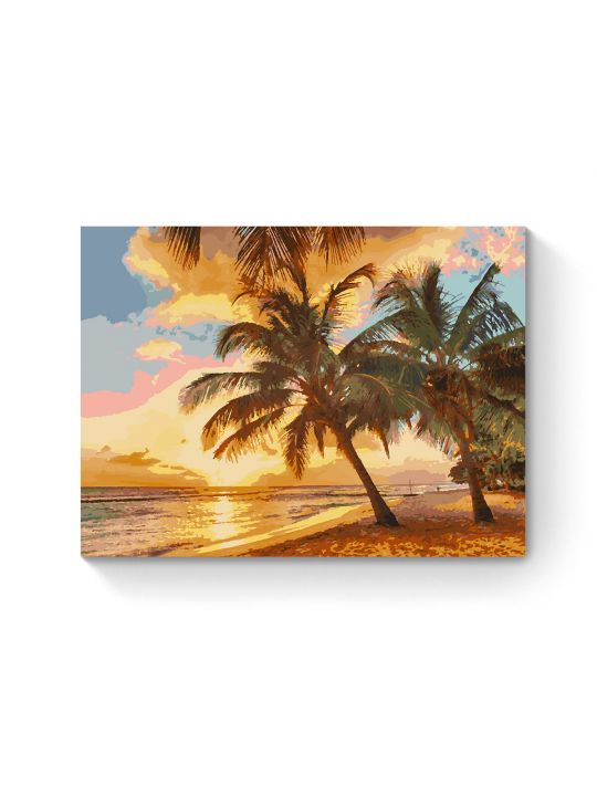 Картина по номерам на подрамнике «Райский вид» 80x60 см