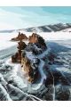 Картина по номерам на подрамнике «Лёд Байкала» 90x70 см
