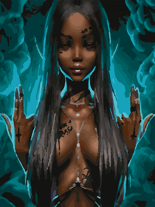 Картина по номерам без подрамника «Богиня» 25x20 см