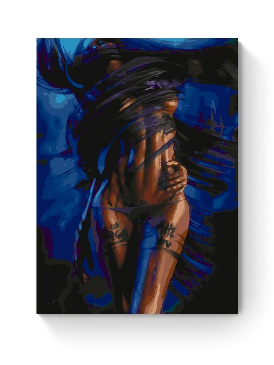 Картина по номерам на подрамнике «Обнаженная» 35x25 см