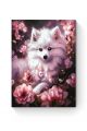 Картина по номерам на подрамнике «Белый шпиц» 25x20 см