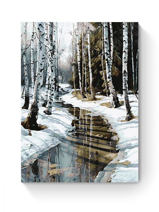 Картина по номерам на подрамнике «Оттепель» 90x70 см