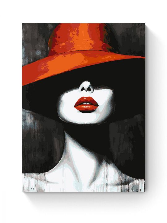 Картина по номерам на подрамнике «Красная тень» 80x60 см