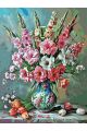 Картина по номерам на подрамнике «Гладиолусы» 90x70 см