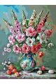 Картина по номерам без подрамника «Гладиолусы» 80x60 см