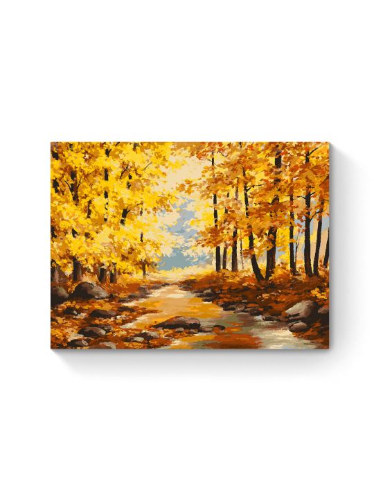 Картина по номерам на подрамнике «Осенний парк» 90x70 см