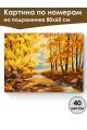 Картина по номерам на подрамнике «Осенний парк» 80x60 см