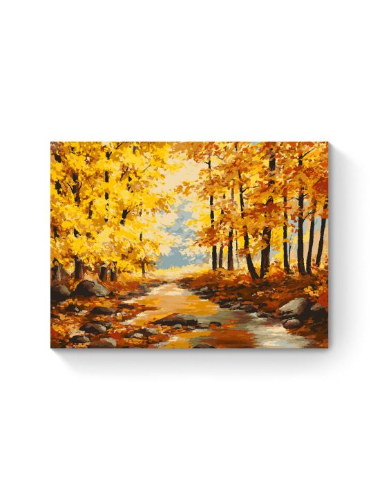Картина по номерам на подрамнике «Осенний парк» 80x60 см