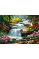 Картина по номерам без подрамника «Водопад» 90x70 см
