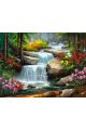 Картина по номерам без подрамника «Водопад» 130x100 см