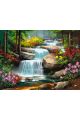 Картина по номерам без подрамника «Водопад» 80x60 см