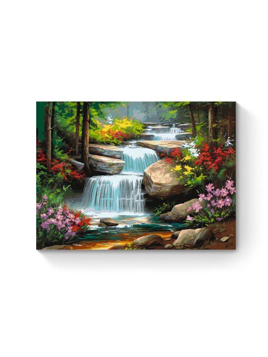 Картина по номерам на подрамнике «Водопад» 80x60 см