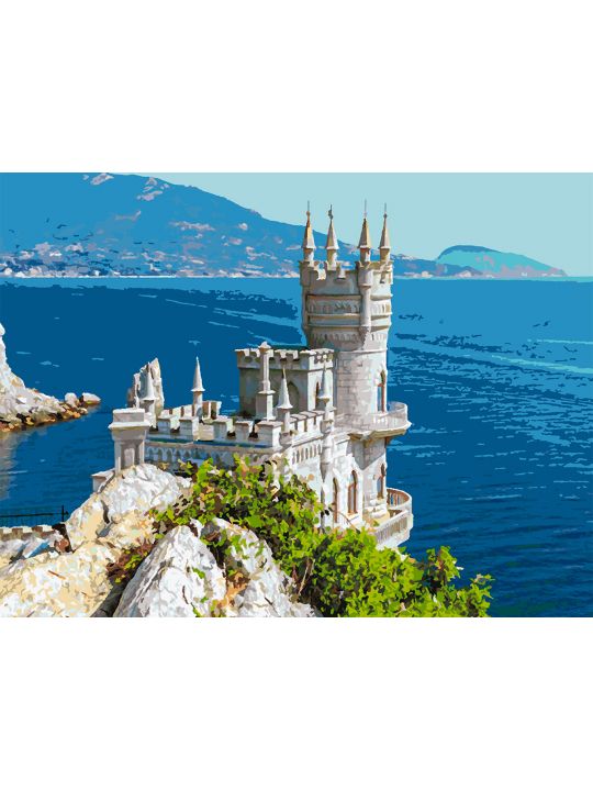 Картина по номерам без подрамника «Мыс Ай-Тодор» 130x100 см