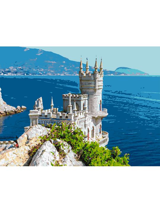 Картина по номерам без подрамника «Мыс Ай-Тодор» 80x60 см