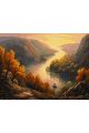 Картина по номерам на подрамнике «Речная долина» 80x60 см