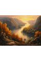 Картина по номерам без подрамника «Речная долина» 130x100 см