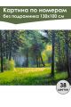Картина по номерам без подрамника «Лесная поляна» 130x100 см