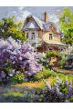Картина по номерам без подрамника «Летний дом» 130x100 см
