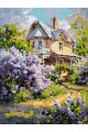 Картина по номерам без подрамника «Летний дом» 80x60 см