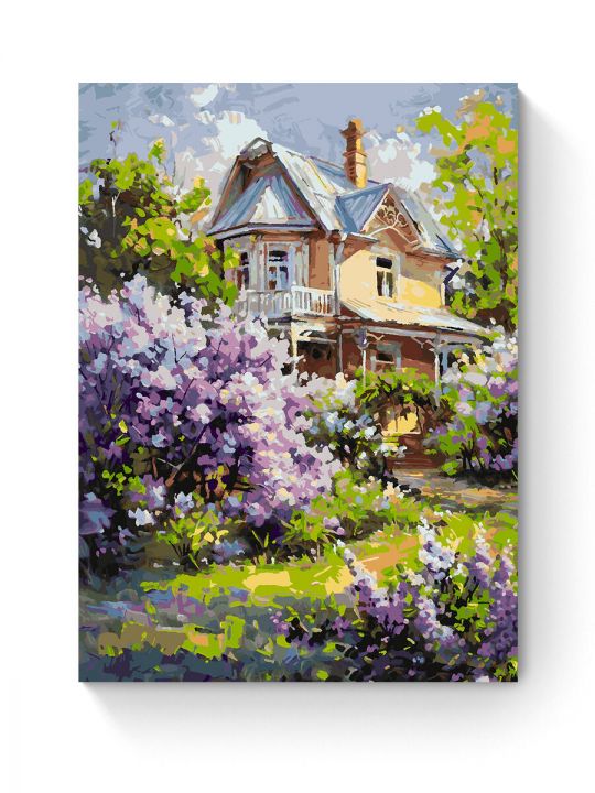 Картина по номерам на подрамнике «Летний дом» 90x70 см