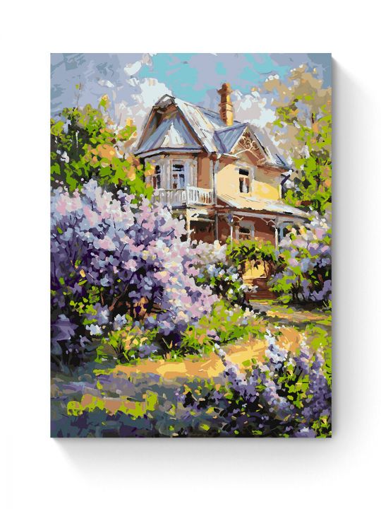Картина по номерам на подрамнике «Летний дом» 80x60 см