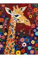 Картина по номерам без подрамника «Жираф» 130x100 см