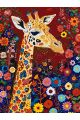 Картина по номерам без подрамника «Жираф» 80x60 см