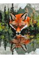 Картина по номерам без подрамника «Тотем лисы» 90x70 см