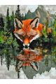 Картина по номерам без подрамника «Тотем лисы» 80x60 см