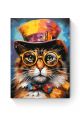 Картина по номерам на подрамнике «Кот в очках» 90x70 см