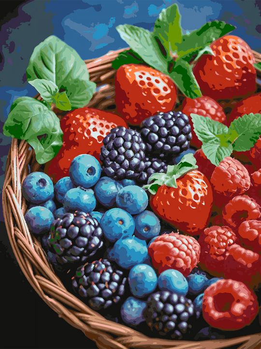 Картина по номерам без подрамника «Вкус лета» 130x100 см