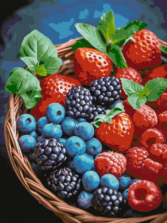 Картина по номерам без подрамника «Вкус лета» 80x60 см