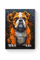 Картина по номерам на подрамнике «Бульдог» 80x60 см